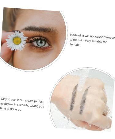 Baluue 9 Sheets Makeup Cosmetics Eyebrow Tattoos for Women Brow Makeup Grooming Shaping Authentic 21.50X14.50X0.10CM Black - Buy Online on GoSupps.com