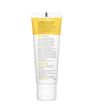 Invisible Zinc Sheer Defence Tinted Light SPF 50 Moisturizer - 50g - Buy Online on GoSupps.com