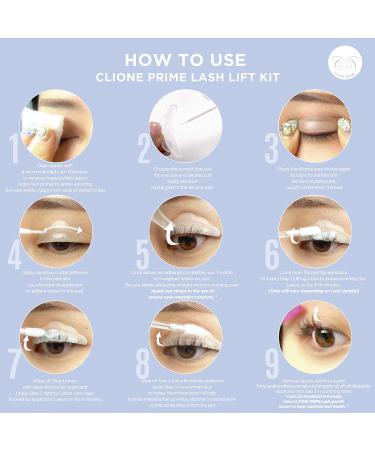 CLIONE PRIME Lash Lift Kit - 44 Pcs Eyebrow Lamination & Eyelash Perm for Home & Professional Use - Made in Korea - Buy Online on GoSupps.com