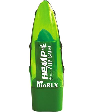 BioRLX Hemp Oil with Aloe Vera Lip Balm SPF 15 color-free paraben-free THC-free 1 piece