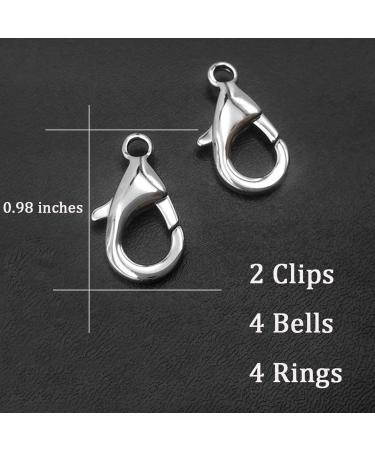 Ivia Pet Cat Bell Set for Dog Collars - 4 Pieces Stainless Steel Clips & Training Accessories - Buy Online on GoSupps.com