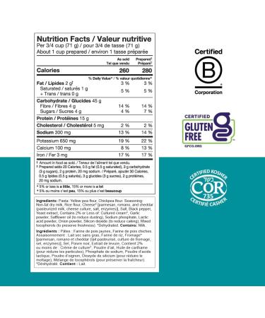 Chickapea One Pot Chickpea Pasta - Parmesan & Cracked Pepper - 198g (Pack of 6) Cacio e Pepe 198 g (Pack of 6) - Buy Online on GoSupps.com