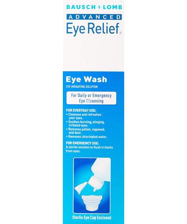 Bausch + Lomb Advanced Eye Relief Eye Wash 4 fl oz - Soothing Relief for Irritated Eyes - Buy Online on GoSupps.com