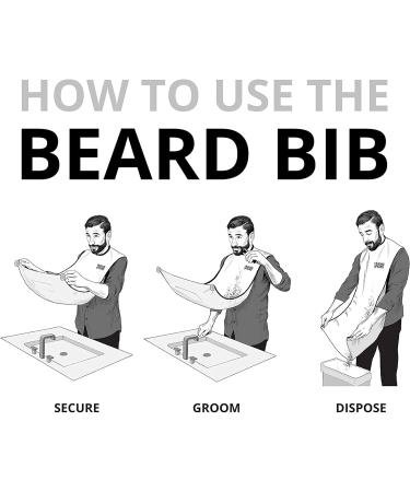 BEARD KING - The Official Beard Bib - Hair Clippings Catcher & Grooming Cape Apron - As Seen on Shark Tank - Black (Lite Version) Lite Black - Buy Online on GoSupps.com