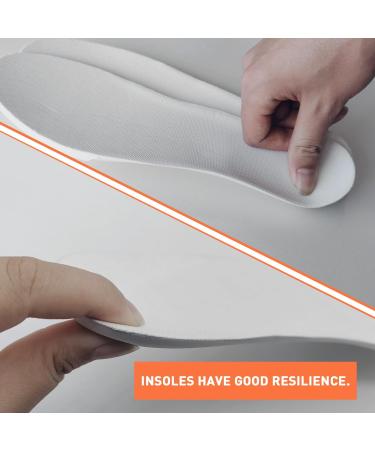 Shoe Insoles for On Cloud Men's Shoes - Comfort PVC Inserts Lightweight Cushion & Shock Absorbing (Black US Men 9.5 - EU 43 - Buy Online on GoSupps.com
