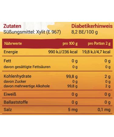 Steviola Xylitol - Birch Sugar 500g | Vegan Lactose-Free Sweetener for Food & Drinks | Sugar-Free Sweetness - Buy Online on GoSupps.com