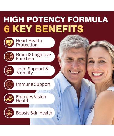 Krill Oil 1200mg Antarctic Krill Oil Omega 3 Supplement with EPA DHA Astaxanthin & Phospholipids for Heart & Brain & Joint Health No Fishy Aftertaste 120 Softgels (60 Servings) 120 Count (Pack of 1) - Buy Online on GoSupps.com