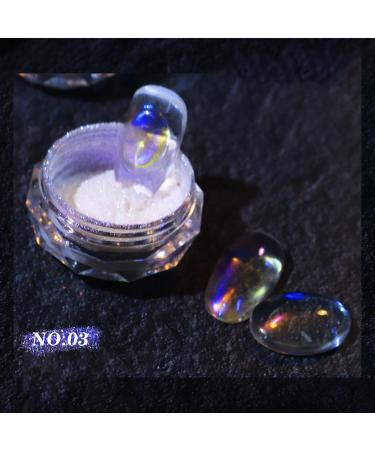 Buy 2 Jar Nail Powder Set - Aurora & Mermaid Dazzling Glitter for DIY Nail Art - Glazed Donut Mirror Effect - Buy Online on GoSupps.com