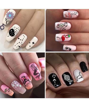 Professional Gel Nail Stamping Kit - Star Moon Plates French Tip Stamp & Nail Art Tools for Stunning Manicures - Buy Online on GoSupps.com