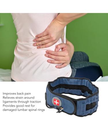 Inflatable Decompression Belt for Back Pain Relief | Professional Lumbar Support - Blue - Buy Online on GoSupps.com
