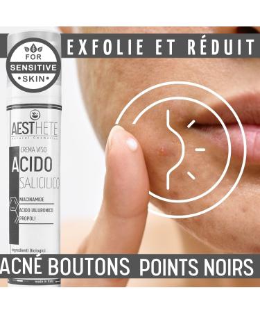 Face Cream for Oily Skin with Salicylic Acid and Niacinamide in Large Format 100 ml Certified Organic | Face Cream for Women and Men Purifying Soothing for Acne and Blackheads - Buy Online on GoSupps.com