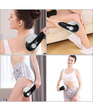 Handheld Cellulite Remover Electric Back Massager with 4 Massage Heads - Portable Anti-Cellulite Massager for Neck, Shoulders, Arms, Back, Waist, Belly, Legs, Feet, and Calves - Buy Online on GoSupps.com