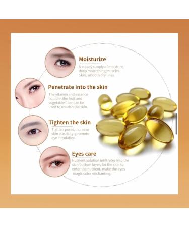 Premium 24k Gold Eye Treatment Masks - 60 Pairs for Dark Circles Puffiness & Wrinkles - Hydrating Black Masks - Boost Radiance & Rejuvenate Your Eyes - Buy Online on GoSupps.com