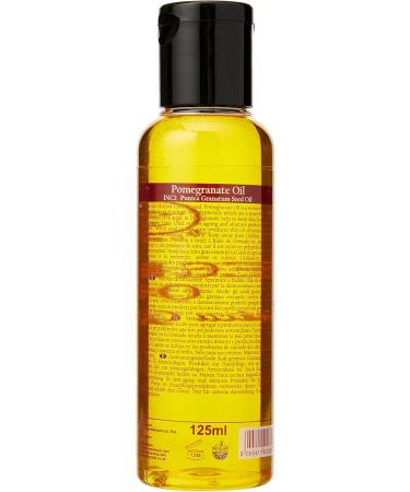 Mystic Moments Pomegranate Oil 125ml | Pure Natural Vegan Oil for Hair Face Nails Aromatherapy & Massage - GVO-Free - Buy Online on GoSupps.com