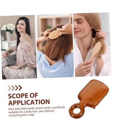 Buy Bcoath Riddone Degradation Ridge Scalp Massage Comb - Wooden Wide Tooth Comb for Curly Hair - Portable Hair Pimple Comb - 12.50x6.00cm - Ships Internationally - Buy Online on GoSupps.com