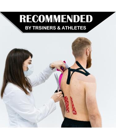 Scientific Cotton Rayon Fiber Kinesiology Tape - 16x2" Latex-Free Athletic Tape for Muscle Pain Relief & Performance Boost (Nude - Buy Online on GoSupps.com