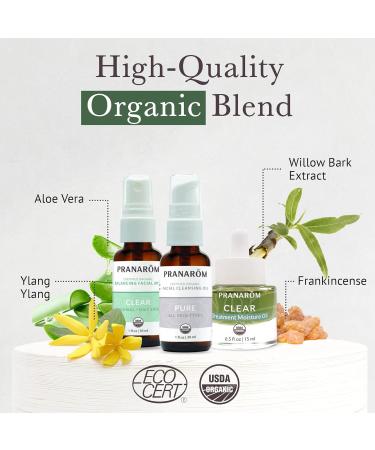 Pranarom Skincare Collection | 100% Pure Organic Essential Oils for Oily Skin - Cleanse Moisturize & Refresh - Buy Online on GoSupps.com