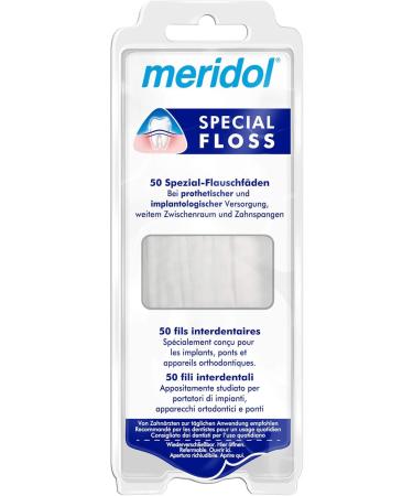 Meridol Special Floss - Fleece Threads 50 Pieces - Optimal Oral Care for All International Shipping - Buy Online on GoSupps.com