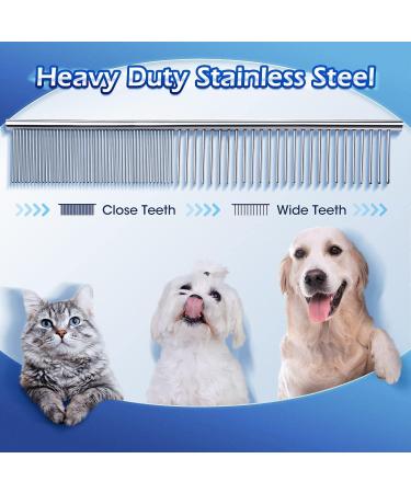 6.7 Inch Stainless Steel Dog Grooming Scissor Kit with Safety Round Tips - Pet Grooming Shears Set with Thinning & Curved Scissors for Hair Fur Care - Buy Online on GoSupps.com