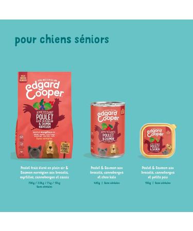 Edgard & Cooper Senior Dog Food (Chicken & Salmon 12kg) Grain Free Fresh Meat & Quality Protein Real Ingredients for Dogs Hypoallergenic No Added Sugars - Buy Online on GoSupps.com