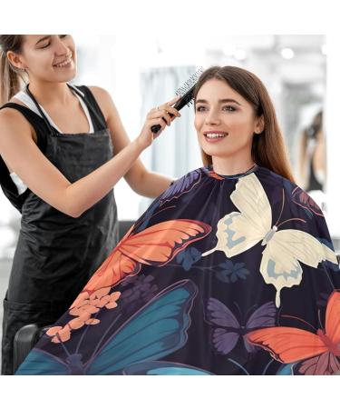 Kigai Butterfly Leaf Barber Cape - Waterproof Adjustable Hair Cutting Cape for Men & Women | Professional Salon Hairdressing Gear - Buy Online on GoSupps.com