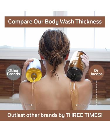DR. JACOBS NATURALS Castile Sandalwood Body Wash - All-Natural Moisturizing Shampoo for Dry & Sensitive Skin | Gluten & Preservatives-Free | 32 oz with Pump - Buy Online on GoSupps.com