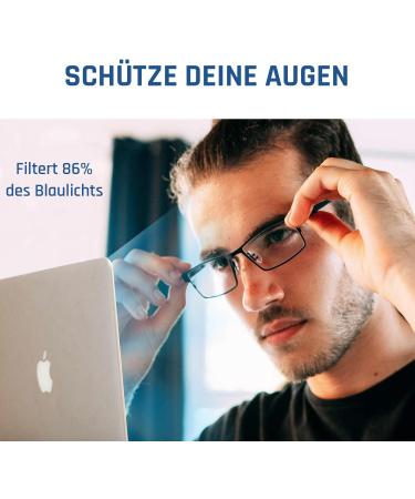 Klim Protect Blue Light Filter Glasses - 2023 Gaming Glasses for PC & Phone - Anti-Tiredness & UV Protection - Clear Lens - Buy Online on GoSupps.com