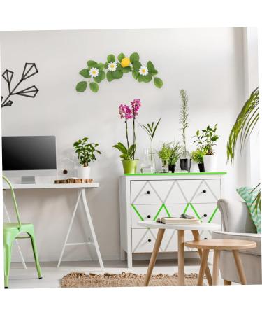 HOMSFOU 4 Pcs Simulation Lemon Pendant Dried Lemon Slices Decorative with Lemon Artificial Greenery Hanging Lemon Garland Flower Decor Leaves Room Decor Wall Hanging Fruit Plastic Yellowx2pcs 38x10cmx2pcs - Buy Online on GoSupps.com
