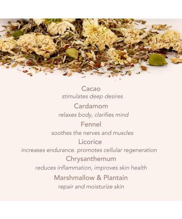 Waxing Moon Botanical Bath Tea | Herbal Ayurvedic Soak for Strength & Vitality | Organic Kapha Dosha Body Care | Cacao, Cardamom & Chrysanthemum | 2 Baths - Buy Online on GoSupps.com