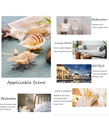 Handmade Natural Scented Candles - Conch Shell Soy Wax with Essential Oils | Perfect Gifts for Birthdays Christmas & Stress Relief - Buy Online on GoSupps.com