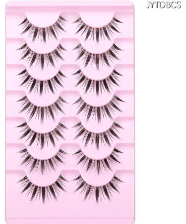 False Eyelashes Fluffy Natural Look 8D 20 mm Long C Curl Strip Eye Lashes Full Reusable Fake Eyelashes (C-manga 7pairs) - Buy Online on GoSupps.com