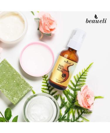 Biotin Hair Growth Serum with Castor Oil & Argan Oil | Hair Loss Prevention Treatment for Men & Women | Beaueli - Buy Online on GoSupps.com