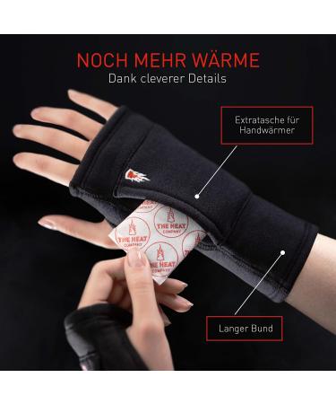 Buy The Heat Company Merino Tube Finger Gloves - Premium Half-Finger Warmers for Men & Women - Medium Size - Top International Shipping - Buy Online on GoSupps.com
