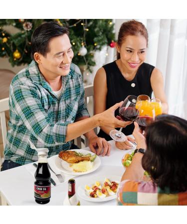 Chin-Su Premium Soy Sauce 8.5 fl oz Bottle - Vegan Dark Sauce for Dipping, Stir Fry, Marinades - 31% Less Sodium (Premium) - Buy Online on GoSupps.com
