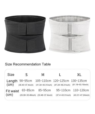 Double Compression Back Support Belt - Lumbar Decompression Waist Brace for Pain Relief | Breathable Strap for Scoliosis Herniated Disc & Sciatica - Silver Gray M - Buy Online on GoSupps.com