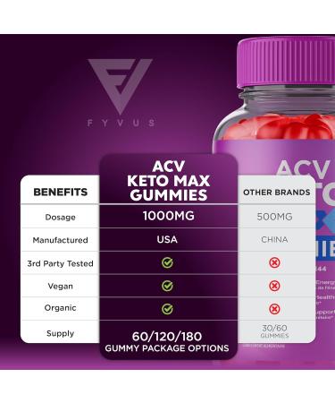 (2 Pack) ACV Keto Max Gummies ACV Keto Plus Canada Healthy Lifestyle Formula Support Supplement Compl ment alimentaire ACV Keto Max Support (120 Gummies) - Buy Online on GoSupps.com