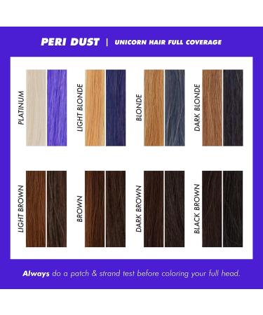 Lime Crime Unicorn Hair Dye Peri Dust - Vegan Periwinkle Semi-Permanent Color | Cruelty-Free Formula | Conditions & Moisturizes | Sugary Citrus Vanilla Scent - Buy Online on GoSupps.com