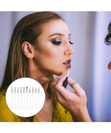 Healeved 10pcs Eye Shadow Brush Facial Scrubber Women Eyeshadow Brush Exfoliating Lip Brush - Buy Online on GoSupps.com