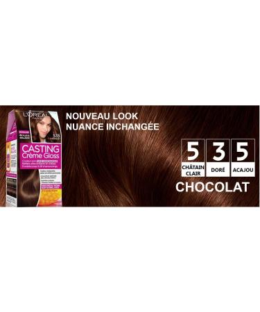 L Or al Paris Casting Cr me Gloss Coloration 535 Chocolate 160 ml - Pack of 2 - Buy Online on GoSupps.com