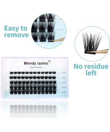 D Curl Cluster Lashes 0.07mm 8-16mm Mixed DIY Lash Extensions - Soft and Wispy Reusable Eyelash Clusters (FD-D18-0.07-D8-16) - Buy Online on GoSupps.com