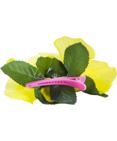 Hula Girl Hibiscus Flower Hair Clips - 12 Pack, Assorted Colors, Perfect for Events & Decor - Buy Online on GoSupps.com