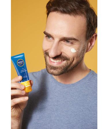 NIVEA SUN Protection & Care Facial Sun Cream SPF 30 - Instant Moisturizer for Face Neck & D collet (Pack of 2) - 50 ml - Buy Online on GoSupps.com
