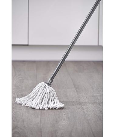 Addis Cotton Mop with 3-Piece Handle - White & Metallic-Grey | Premium Quality - Buy Online on GoSupps.com
