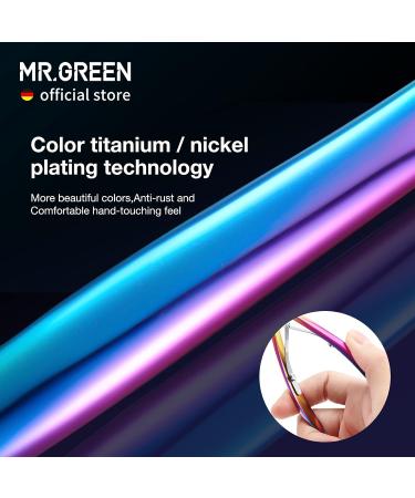 MR.GREEN Stainless Steel Cuticle Scissors Nail Care Tools Sharp Cuticle Trimmer for Women or Men Manicure & Pedicure Tools (Colored Titanium) Multi 3 - Buy Online on GoSupps.com