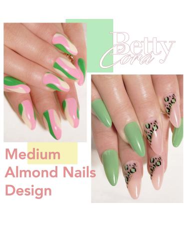Bettycora Soft Gel Almond Nail Tips - 120Pcs Medium Pre-Shape False Nails for Acrylic Extensions - Buy Online on GoSupps.com
