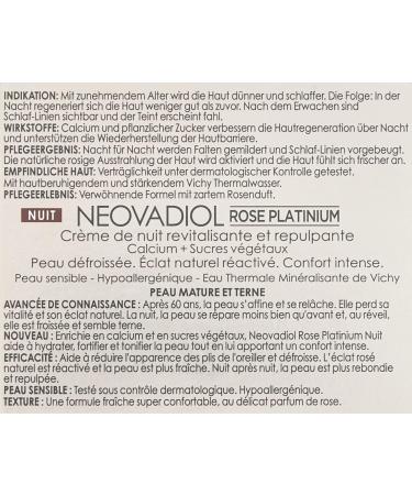 VICHY Neovadiol Rose Platinium Night Care Cream - Almond - 50ml - Buy Online on GoSupps.com