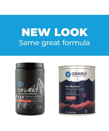 Gnarly Nutrition Preworkout Natural Energy Boost - Strawberry Lemonade 14.82 Oz - Buy Online on GoSupps.com