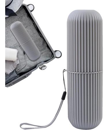 Travel Toothbrush Case - Dustproof Holder for Trips & Camping | Unisex Gray Perfect for Travel & Business - Buy Online on GoSupps.com