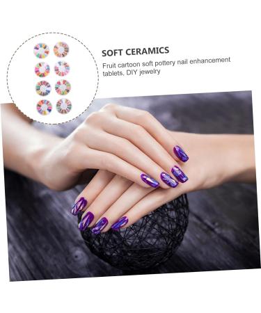 minkissy 24 Boxes Soft Pottery Clay Manicure Patch Diy Lip Gloss Clay Fruit Clay Diy Patch Stickers Scrapbooking Nail Slices Nail Art Decor Lovely Diy Patch Assorted 3d Charm Polymer Clay - Buy Online on GoSupps.com
