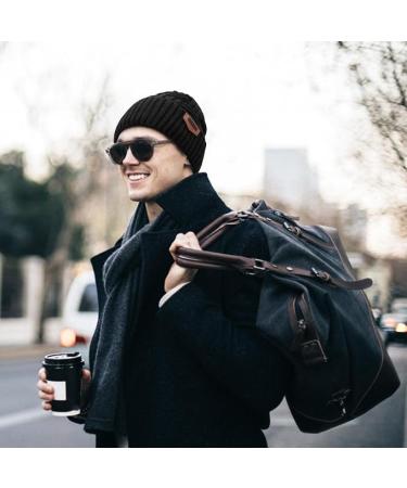 Loritta Winter Hat Warm for Men - A-black With Weave - One Size - Buy Online on GoSupps.com